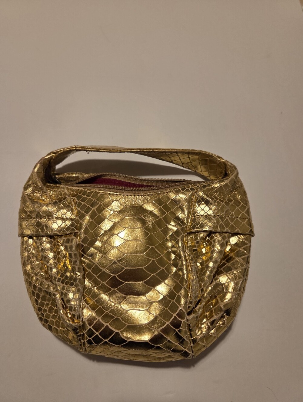 Donald J. Pliner Gold Metallic Minibag